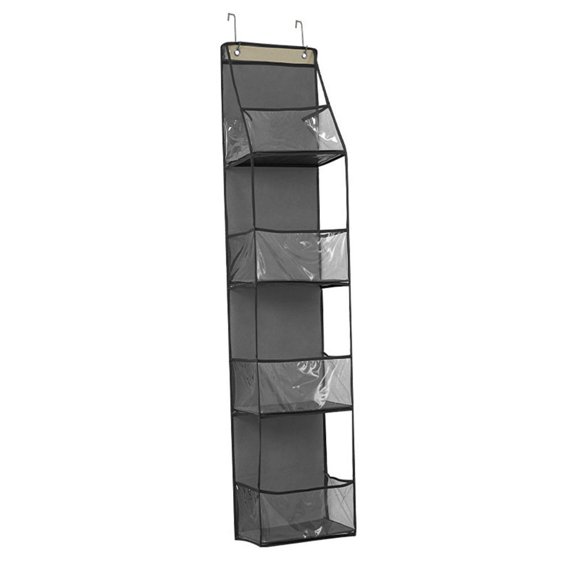 Swing-proof Door Organizer Hanging with PVC for Windows, Behind the Door Storage