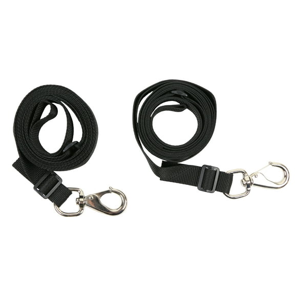 Swing seat tie-down/retention straps
