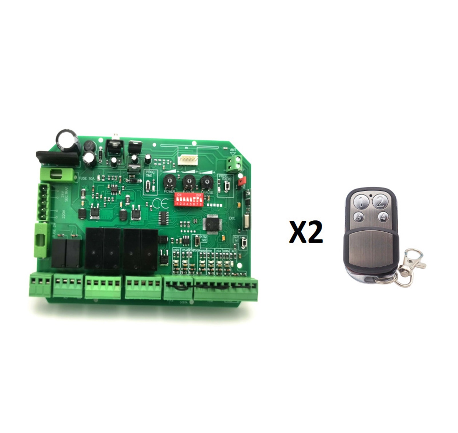 Swing/sliding DC24V/12V Gate Control Circuit Board Connect With Dual ...