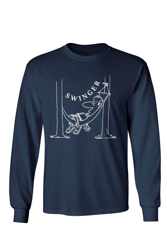 Swinger Sarcastic Humor Novelty Men's Long Sleeve Shirts