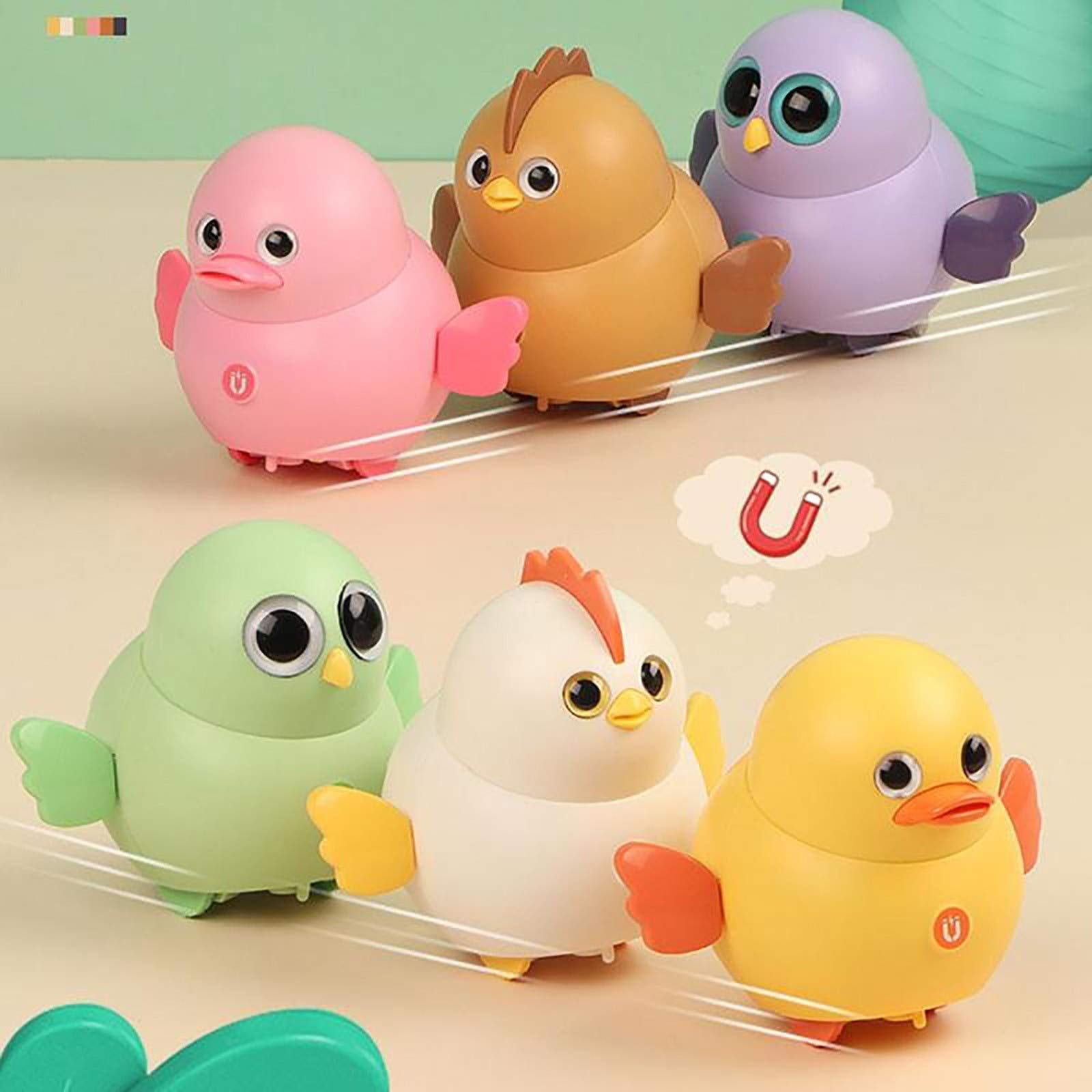 Swinging Chicken Toy Magnetic Electric Walking Chick Toys for Infants ...