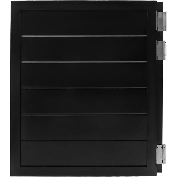 Swinging Door Half Waist Door, Thick Pine Wood Swinging Door with Hinges Hardware, Entrance Counter Door for Hallway Kitchen Doorway Bar, Auto Close (Black, 31.5 x 35.4 in)