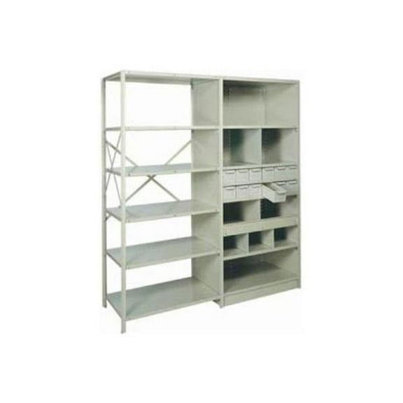 Swinging Doors for Shelving & T-Post, Gray - 36 x 84 in.