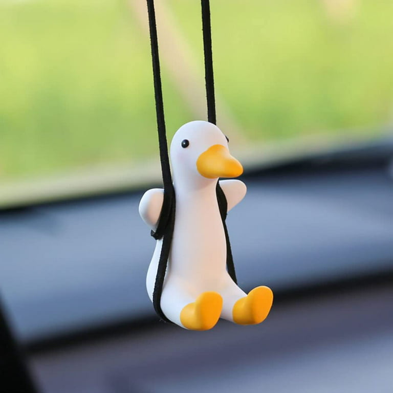  Swinging Duck Car Hanging Ornament,Car Mirror Hanging