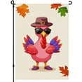 thumbnail image 1 of Thanksgiving Day House Flag for Lawn Backyard Outdoor Farmhouse - Happy Thanskgiving Thanksgiving Day Cute Washable Camping Flag - Turkey Cartoon Double Side Porch Flag 28x40 Inch, 1 of 6
