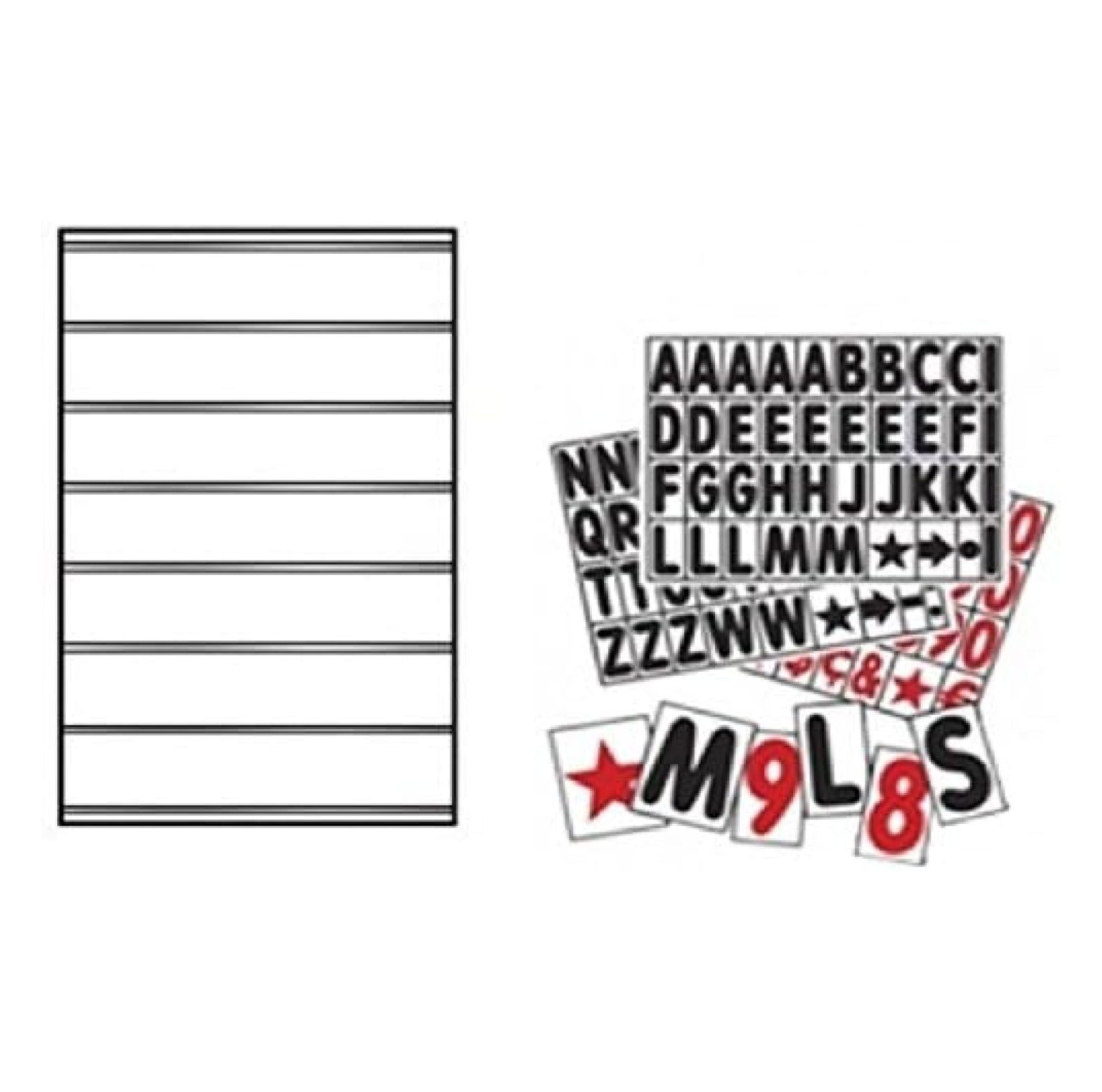 Swinging Message Board Sign White Face Panel And Letters by cMinc