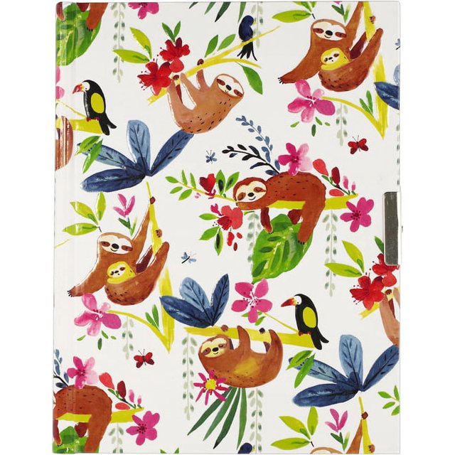 Swinging Sloths Locking Journal (Hardcover)