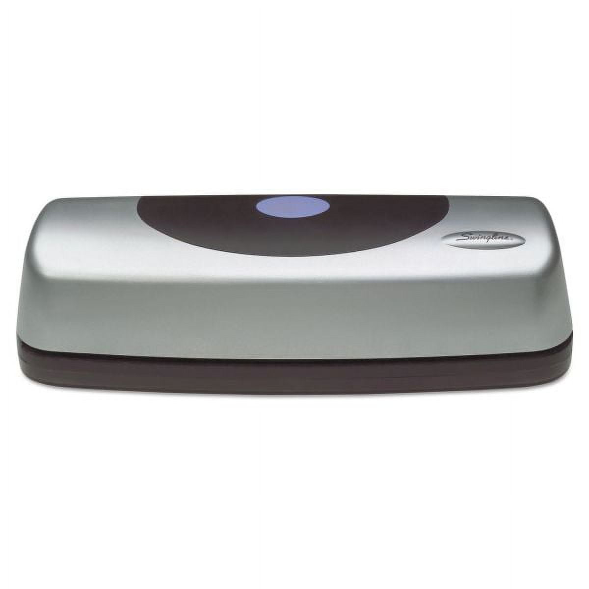 Swingline 15-Sheet Electric Portable Desktop Punch, Silver/Black