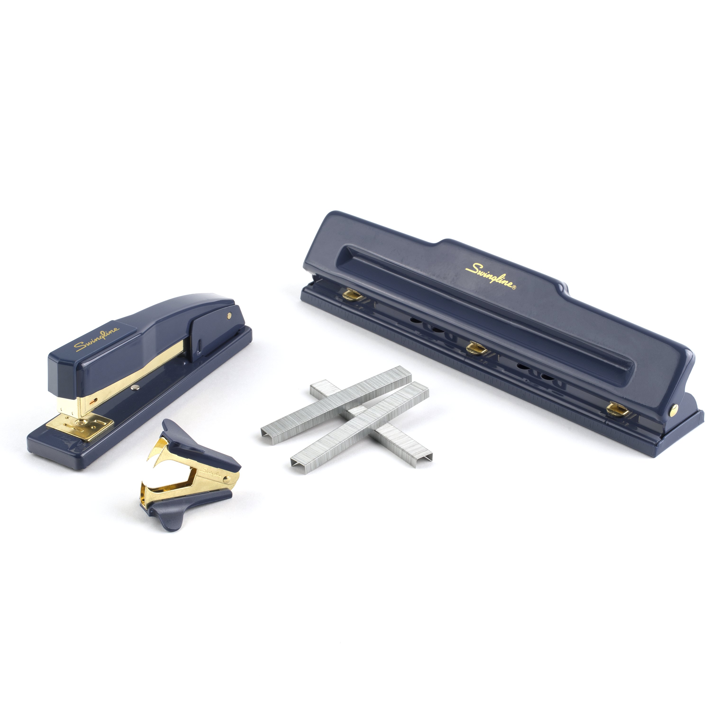 Swingline 444 Stapler Punch Kit, Navy and Gold (S7044405-WMT) - image 1 of 9