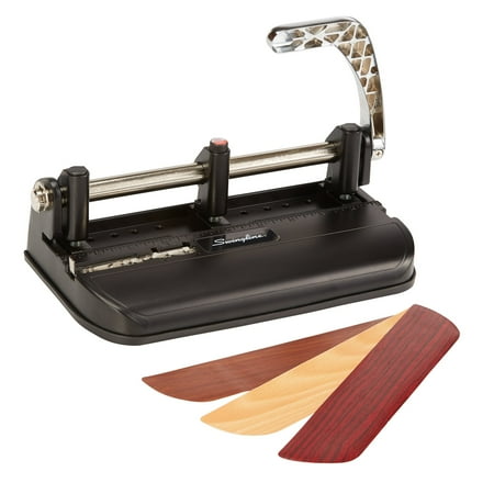 Swingline Accented Heavy Duty Punch, 2-7 Holes, Adjustable Centers, 40 Sheets