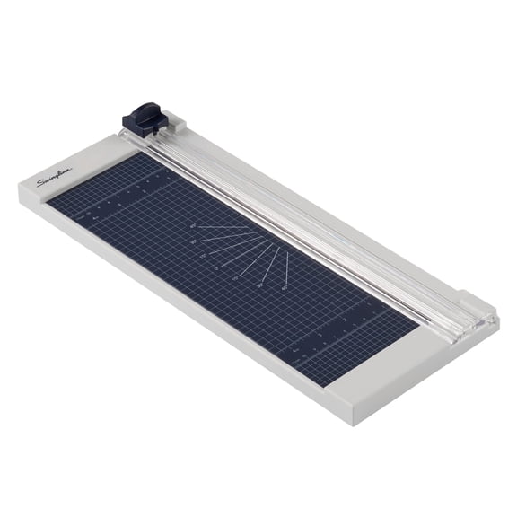 Swingline ClassicCut 1208P Fixed Blade Trimmer, Durable Plastic, 12", 8 Sheets