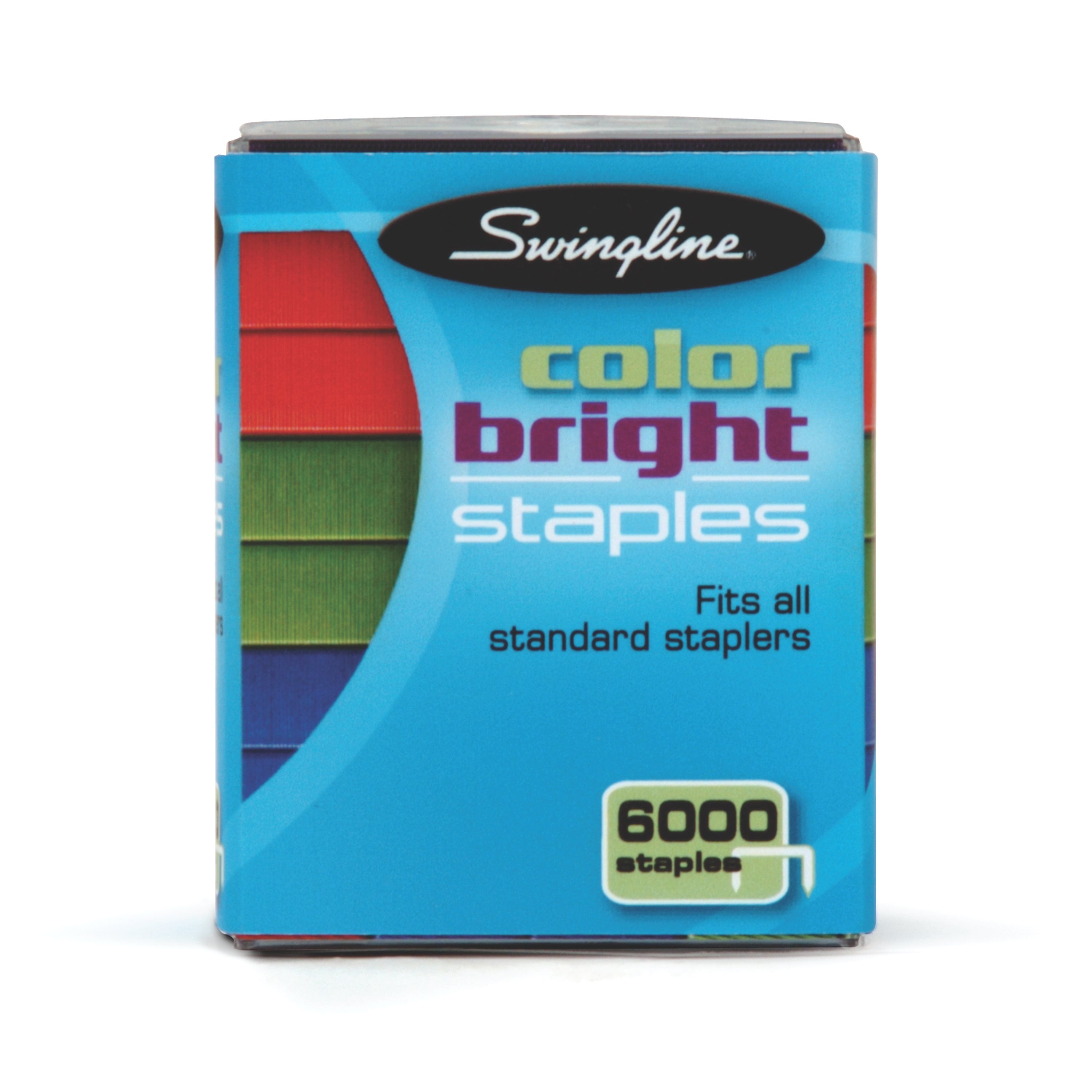 Swingline Color Bright Staples, Classic Color Assortment, 1/4" Leg