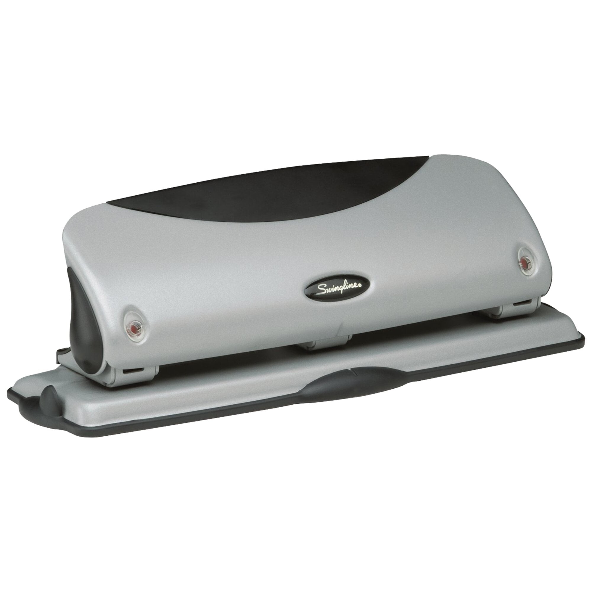 Swingline EasyView Desktop Punch, Alignment Indicators, 3 Holes,12 Sheets