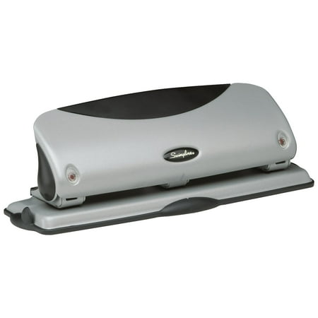 Swingline EasyView Desktop Punch, Alignment Indicators, 3 Holes,12 Sheets