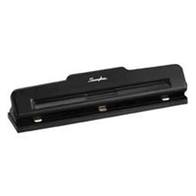 Swingline  Economy Punch- 3 Holes- .28in. Size- 10 Sheets- Black