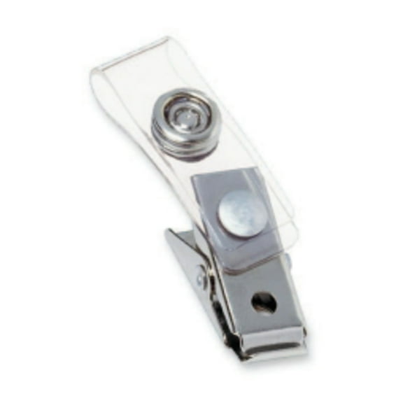 Swingline GBC ID Badge Clips, Clear, Badge Holder Clip, 100 Per Pack (1122897)