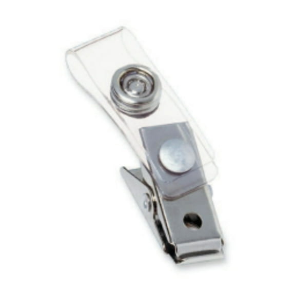 Swingline GBC ID Badge Clips, Clear, Badge Holder Clip, 100 Per Pack (1122897)