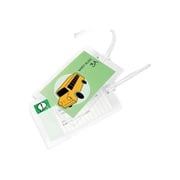 Swingline GBC SelfSeal Clear Laminating Pouches, 8 mil, 2 7/8 x 4 5/8, Tag Size, 5/Pack