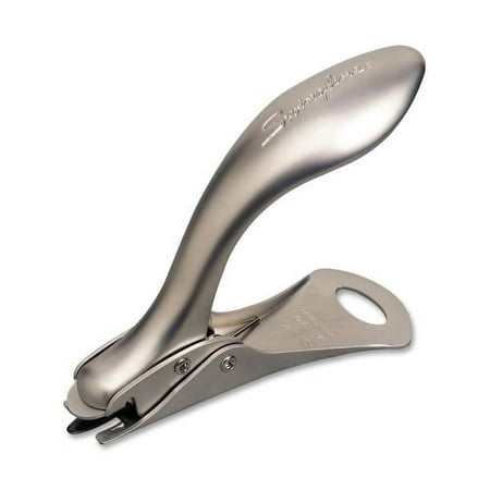 Swingline Heavy-Duty Staple Remover - Spring-loaded Metal - Silver, Chrome - 1 Each