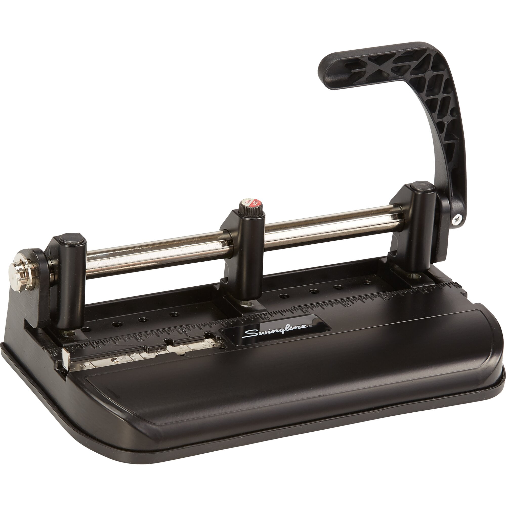 Swingline Lever Handle Heavy Duty Punch, 2-7 Holes, Adjustable Centers, 32 Sheets