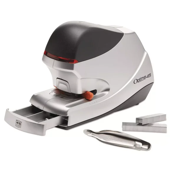 Swingline Optima 45 Electric Stapler 45-Sheet Capacity Silver 48209