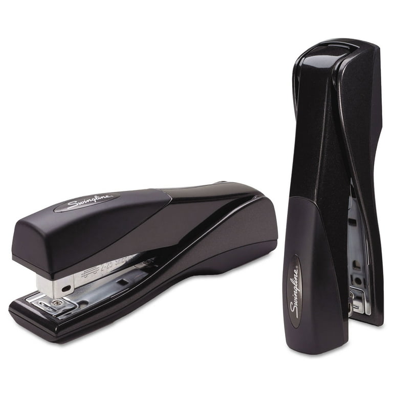 Optima Full Strip Desk Stapler, 25-Sheet Capacity, Graphite Black Optima Full Strip Desk Stapler, 25-Sheet Capacity, Graphite Black