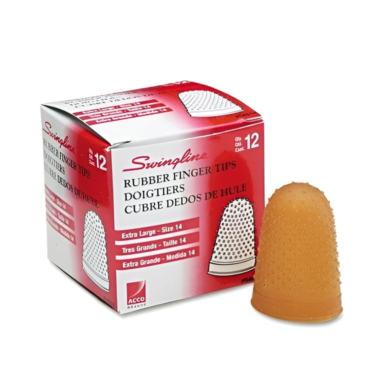 Fingertip Pads, Size 13, Extra Large, Amber, 12/Pack Fingertip Pads, Size 13, Extra Large, Amber, 12/Pack