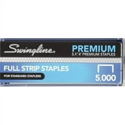 Swingline S.F.4-5M Premium Standard Staples 210 Per Strip - Standard - 1/4" Leg - 1/2" Crown - Chisel Point - Silver - 5000 / Box