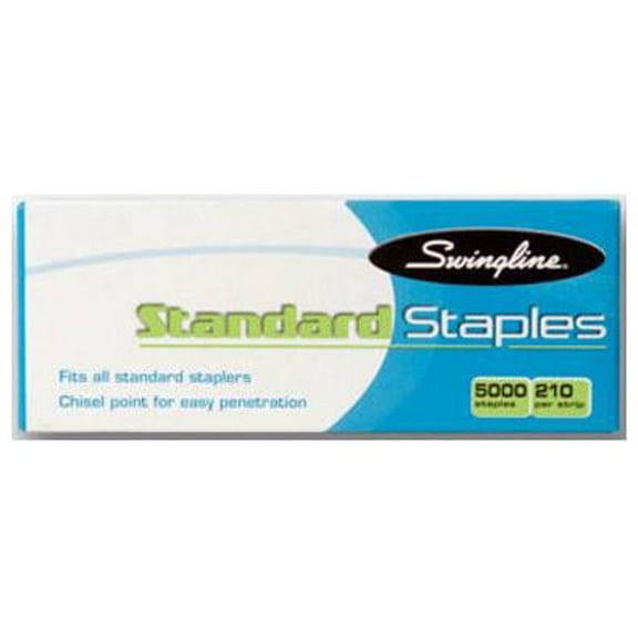 Swingline S7079350R Staples, 1/4-In., 5000-Ct. - Quantity 6