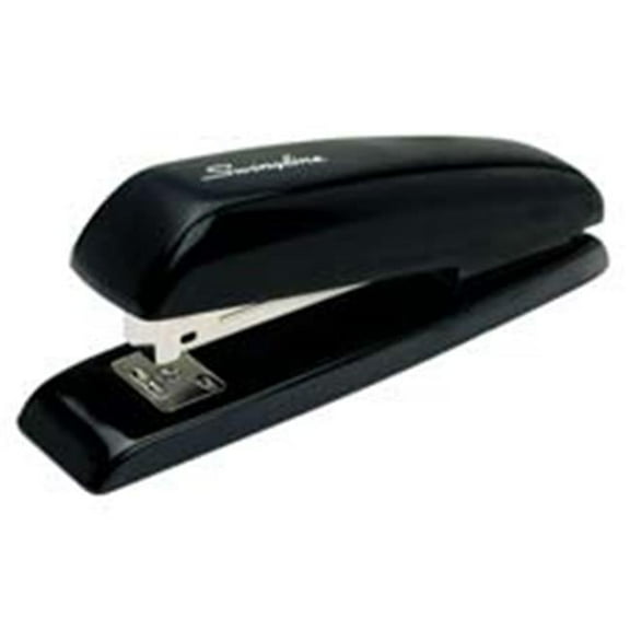 Swingline SWI64601 Desk Stapler- Uses Standard Staples- 2-20 Sh Cap.- Black