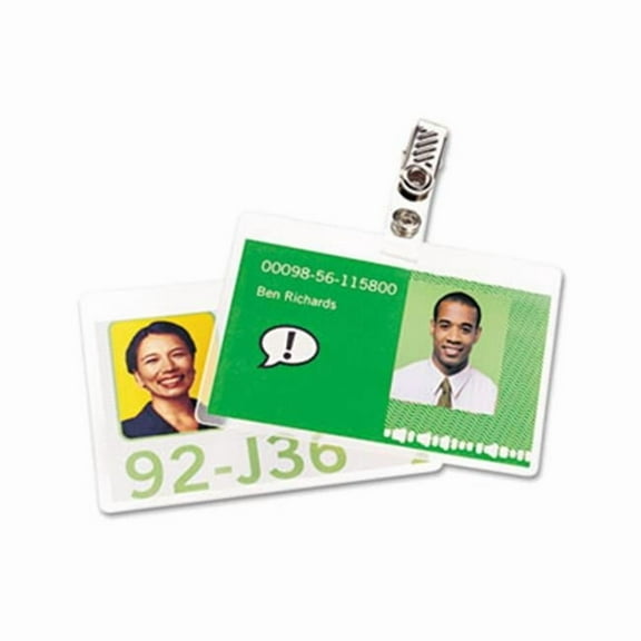 Swingline  SelfSeal Clear Laminating Pouches- ID Size- 10-Pack - Clear - 8 mil - 4.13 x 2.94