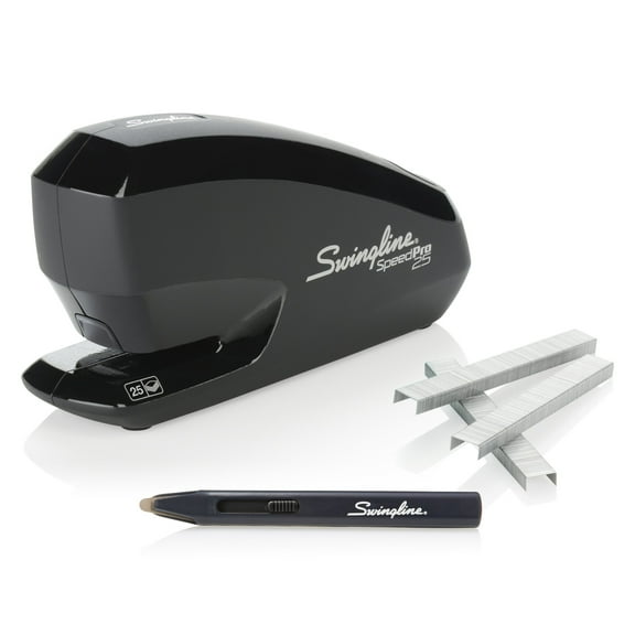 Swingline Speed Pro 25 Electric Stapler Value Pack, 25 Sheet Stapler, 5,000 S.F. 4 Premium Staples, Staple Remover