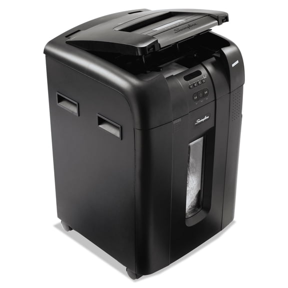 Swingline Stack-and-Shred 600M Auto Feed Micro-Cut Shredder, 600 Sheets