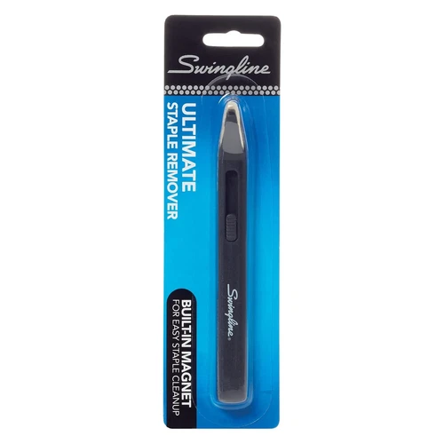 Swingline Staple Remover, Blade Style, Built-In Magnet, Ultimate, Black