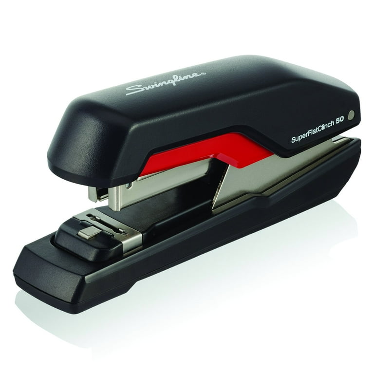 Swingline SuperFlatClinch 50 Desktop Stapler - 50 Sheets Capacity - 105 Staple Capacity - Half Strip - 5/16 Swingline SuperFlatClinch 50 Desktop Stapler - 50 Sheets Capacity - 105 Staple Capacity - Half Strip - 5/16