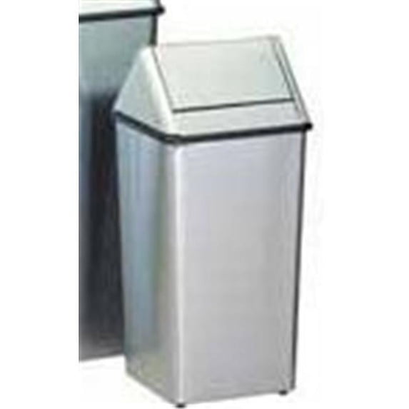 Witt Industries 13HTSS Push top hamper and top- stainless steel