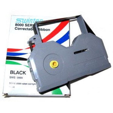Swintec 2416 DM Typewriter Ribbon + Correction Spool – Black – Free US Shipping