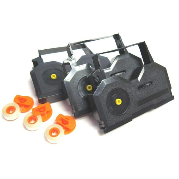 Swintec Typewriter Model 8000 Combo Pack of 3 Ribbns & 3 Correction Tapes