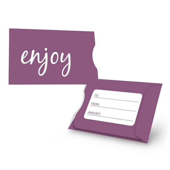 Swipe It Gift Card Holder Sleeves, Purple, 3.93" x 2.64" x 3.90", 100 Count