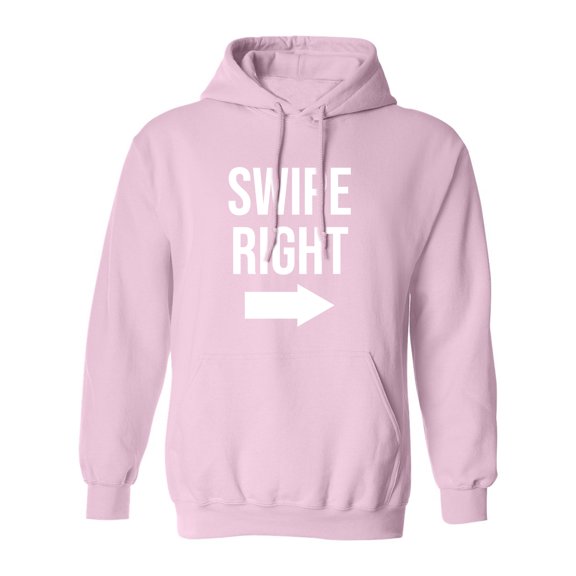 Swipe Right Adult Hooded Sweatshirt