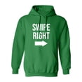 thumbnail image 1 of Swipe Right Adult Hooded Sweatshirt, 1 of 3