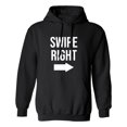 thumbnail image 1 of Swipe Right Adult Hooded Sweatshirt, 1 of 3