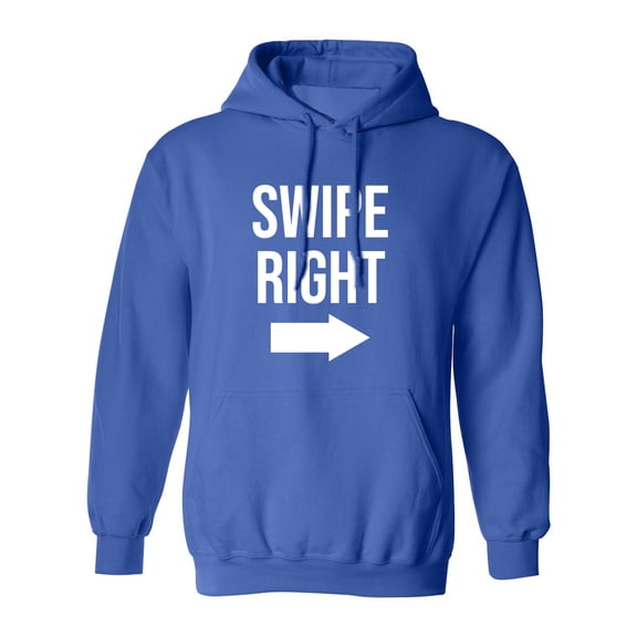 Swipe Right Adult Hooded Sweatshirt