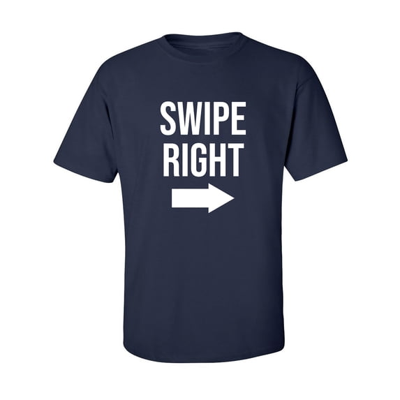 Swipe Right Adult Short Sleeve T-shirt