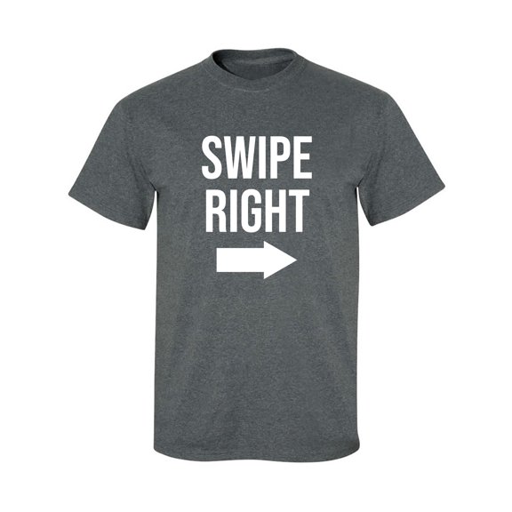 Swipe Right Adult Short Sleeve T-shirt