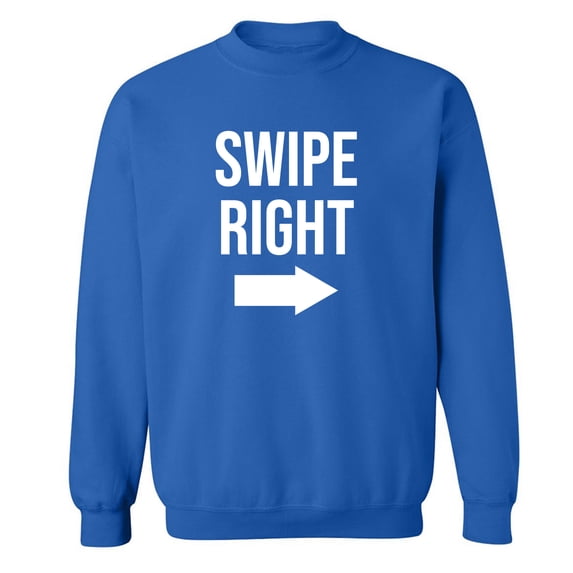 Swipe Right Crewneck Sweatshirt