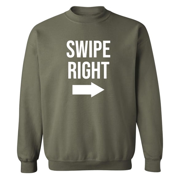 Swipe Right Crewneck Sweatshirt