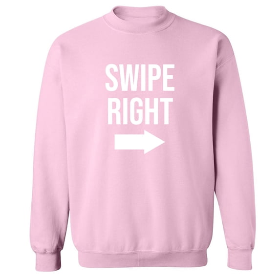 Swipe Right Crewneck Sweatshirt