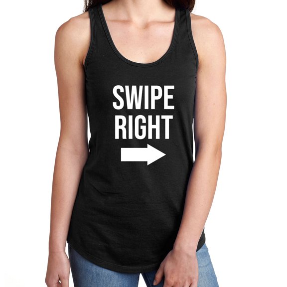 Swipe Right Racerback Tank