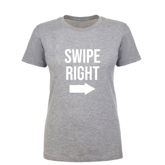Swipe Right Womens crewneck tee